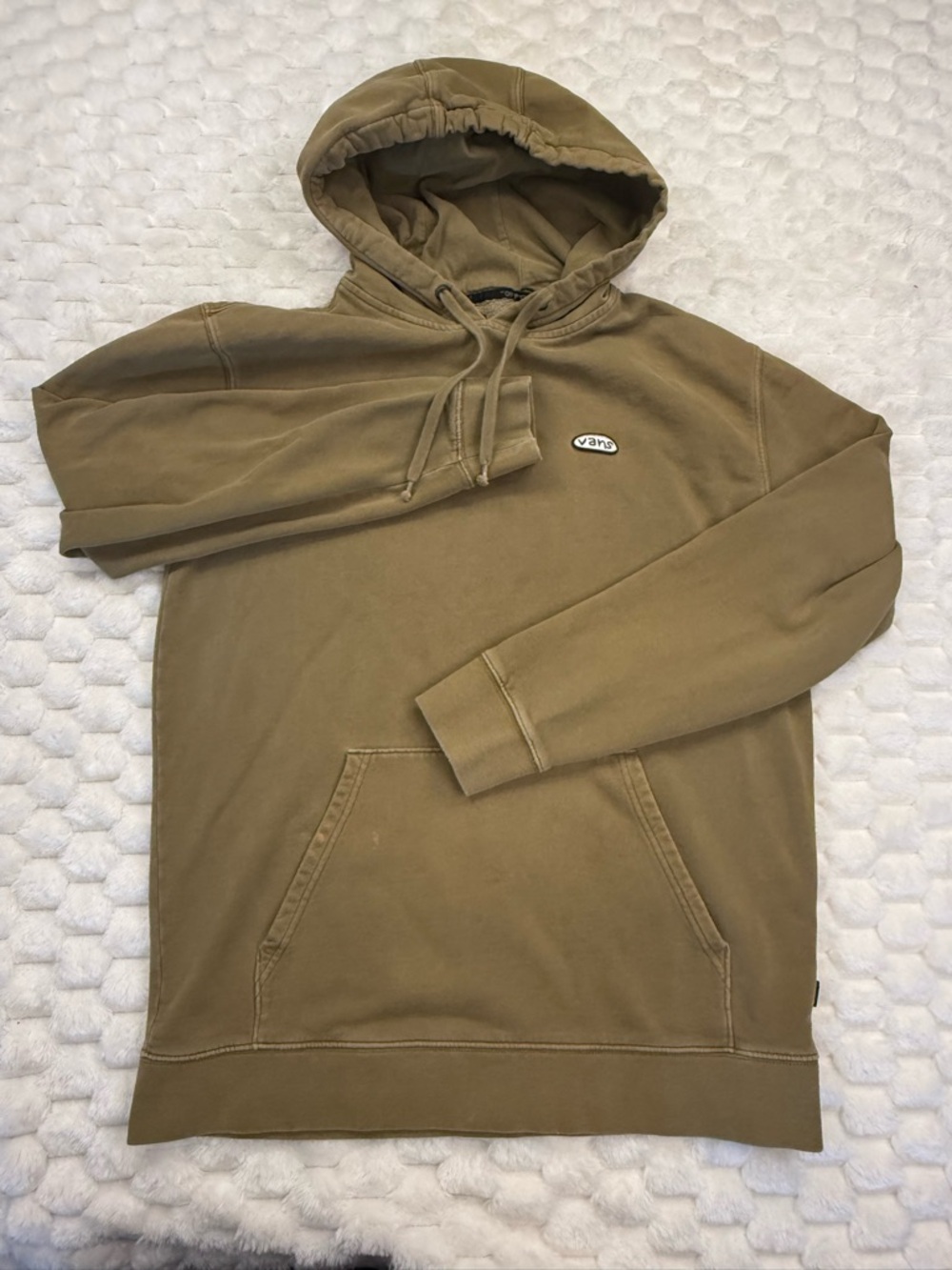Vans "Off The Wall" Classic Hoodie - Men's Large - Olive Green/Tan